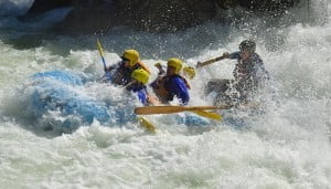 Mushroom Rapid on Class V Cherry Creek