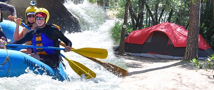 Camping and Rafting near Tuolumne River