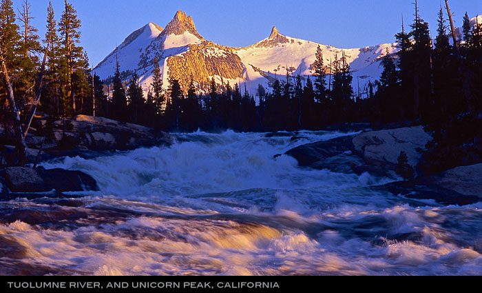 Tuolumne River and Unicorn Peak